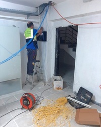 Klasik sarı fiberin sökülmesi ve mavi fiberin uygulanması